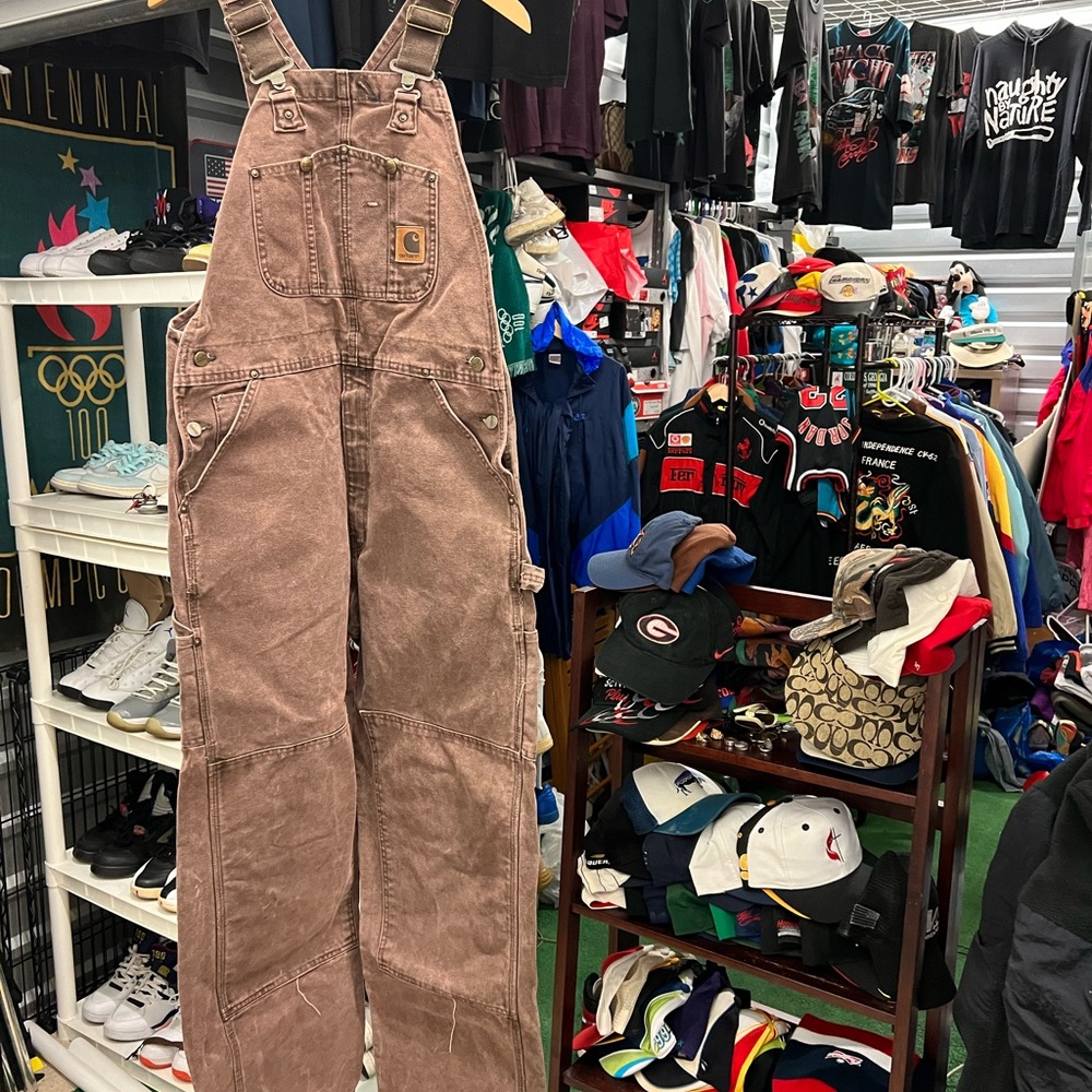 Vintage Carhartt Brown Denim Overalls